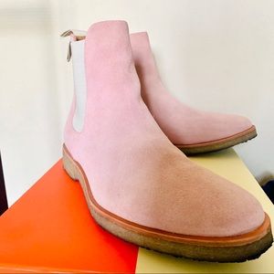 Dust Pink Suede Chelsea boots (LIMITED EDITION)